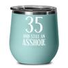 35th Birthday Gifts For Women Inappropriate Wine Tumbler Gifts For Men Novelty Cups For Thirty Five 35 Year Old Funny Thirty Fifth Gift For Husband Co view 1