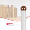 Home Basics Grove Free Standing Paper Towel Holder with Weighted Base and Padded Base, White view 4