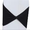 MDS Pack of 100 Spandex Chair Sashes Without Slider Buckles Black view 2