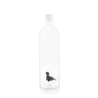 Balvi Atlantis Seal Water Bottle With Seal Figure Inside With Silicone Cap Bo