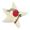 NOVICA Artisan Handmade Wool Felt Tree Topper Starshaped from India Ivory Holiday Decor Ornaments Christmas Animal Themed Bird [8.75in H x 11.5in W x 2.8in D] ' Robin Star' view 1