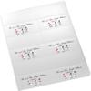 Holiday and Winter Snowman Printable Place Cards, Set of 60 (10 Sheets), Laser & Inkjet Printers - Wedding, Party, Dinner, and Special Events - Made in the USA view 4
