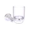 Allied Brass Carolina Crystal Collection Wall Mounted Tumbler Toothbrush Holder, Satin Chrome view 1