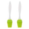 uxcell 2pcs Flexible Silicone Brush Heat Resistant Non-Stick Kitchen Cooking Essential Cookware for Kitchen Basting Barbecue Green view 1