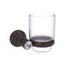 Allied Brass Carolina Crystal Collection Wall Mounted Tumbler Toothbrush Holder, Antique Bronze view 1