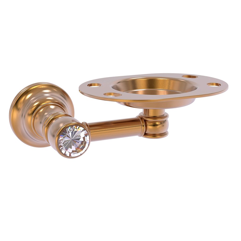 Allied Brass Carolina Crystal Collection Tumbler Toothbrush Holder, Brushed Bronze