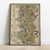 Sheet 7-1944 Mississippi River Map - River House Decor Wall Art Gifts - Harold Fisk Ancient River Meander Alluvial Valley Poster Mississipi Mississ Missipi 23x33 inches Unframed. view 1