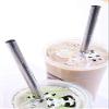 4 POINT END BOBA Straw Stainless Steel Extra Wide 1/2" x 9.5" Long Tapioca Pearl Bubble Tea Thick FAT - CocoStraw Brand view 3