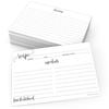 321Done Recipe Cards - Set of 50 Large Double-Sided Thick 4x6 Modern Recipe Cards, Minimalist Design for Bridal Shower & Wedding Gift, Made in USA view 1