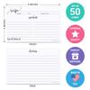 321Done Recipe Cards - Set of 50 Large Double-Sided Thick 4x6 Modern Recipe Cards, Minimalist Design for Bridal Shower & Wedding Gift, Made in USA view 2