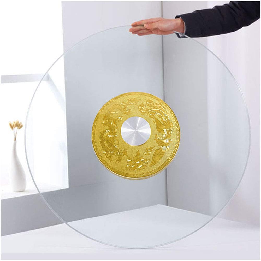 24inch-47inch Round glass turntable Lazy Susan Turntable 360 Smooth rotating Tray Turning Table Serving Plate