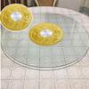 24inch-47inch Round glass turntable Lazy Susan Turntable 360 Smooth rotating Tray Turning Table Serving Plate view 2