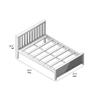 Max & Lily Full Size Bed Frame with Slatted Headboard, Solid Wood Platform Bed for Kids, No Box Spring Needed, Easy Assembly, Clay view 2