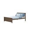 Max & Lily Full Size Bed Frame with Slatted Headboard, Solid Wood Platform Bed for Kids, No Box Spring Needed, Easy Assembly, Clay view 4