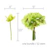 Lily Garden 24 Stems Real Touch Cymbidiums Orchid Bundle (Orange) view 2
