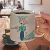 Steven Universe Pearl Ceramic Coffee Mug, Novelty Gift Mugs for Coffee, Tea and Hot Drinks, 11oz, White view 4