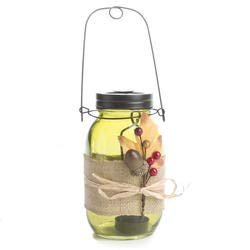 Bulk Case of 12 Fall Harvest Mason Jar Tea Light Candle Holder for Holiday Decorations and Crafting
