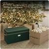 Covermates Keepsakes Adjustable Ornament Storage Box  Heavy-Duty Polyester, Padded Dividers & FlexGrid Trays  Protective Holiday Organizer with Stackable Walls & Label Window, Green view 2