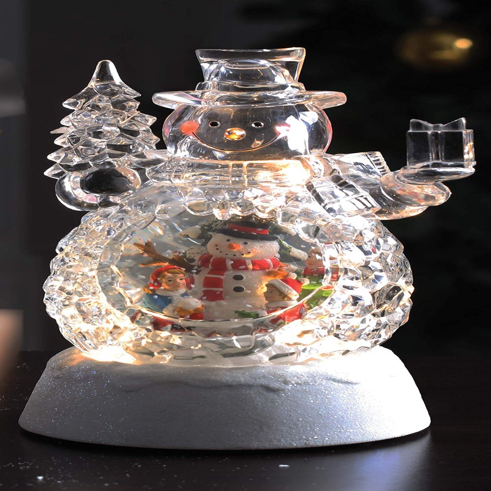 Icy Craft Double Snowman Waterglobe