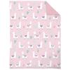 Everything Kids Pink & Mint Llama 4Piece Toddler Bed Set - Comforter, Fitted Bottom Sheet, Flat Top Sheet, Reversible Pillowcase, Pink, Mint, Navy, Raspberry view 2
