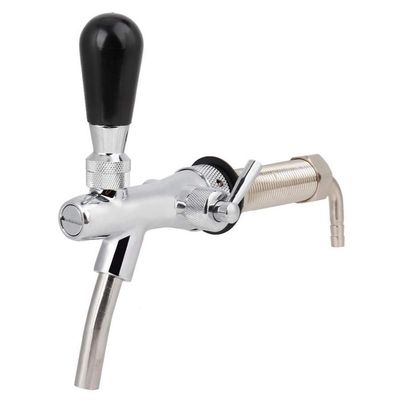 AnEssOil Adjustable Beer Tap Faucet Control Faucet with 4inch Shank Tap Kit Stainless Steel Beer Faucet for Homebrew Draft Beer