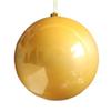 1 Piece Bright Christmas Tree Ornaments Ball Decorative Holiday Ornaments Ball Electroplating Hanging Christmas Ball Ornaments (12CM) (Gold) view 1