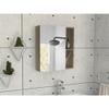 Tuhome Labelle Medicine Cabinet with Mirrored Single Door, Five Internal Shelves, Open Display Storage and Modern Wall-Mounted Design for Organized, Accessible and Stylish Bathroom Essentials. view 2