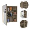 Tuhome Labelle Medicine Cabinet with Mirrored Single Door, Five Internal Shelves, Open Display Storage and Modern Wall-Mounted Design for Organized, Accessible and Stylish Bathroom Essentials. view 4