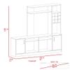 Tuhome Labelle Medicine Cabinet with Mirrored Single Door, Five Internal Shelves, Open Display Storage and Modern Wall-Mounted Design for Organized, Accessible and Stylish Bathroom Essentials Managem view 3