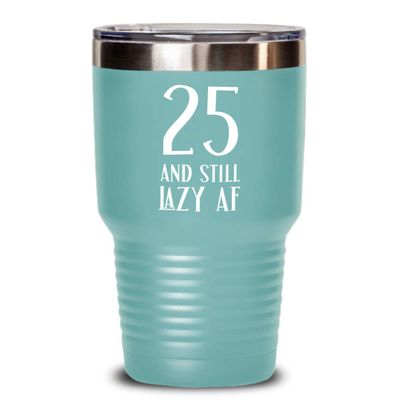 25th Birthday Gifts For Women Novelty Tumbler Inappropriate Gifts For Twenty Five Years Old Twenty Fifth Bday Gift For Son Funny Coffee Mug Tea Cup Ga