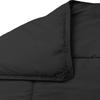 Comfort Bed Store Collection 1 Comforter Super Soft Quilt Goose Down Comforter 300 GSM 600 Series Lightweight Set 100% Organic Cotton Solid Olympic Queen, Black view 3