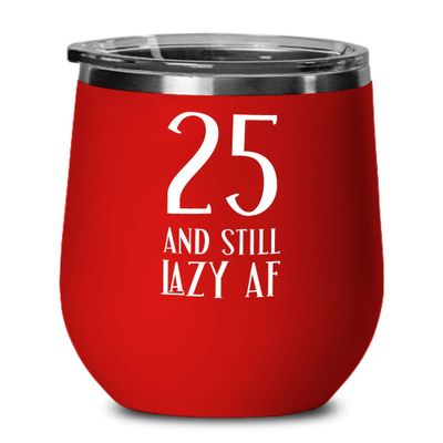 25th Birthday Gifts For Women Novelty Wine Tumbler Inappropriate Gifts For Twenty Five Years Old Twenty Fifth Bday Gift For Son Funny Coffee Mug Tea C