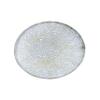 De Kulture Handmade Decorative Plate White Gold Finish Iron Tray, Ideal Centerpiece for Home Dcor Table Floral Decoration in Wedding Engagement Christmas Holiday Party, 9X1.0 (DH) Inches view 1