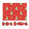 Maya Star Mixed 500 Sheets Parchment Nougat Making Wrappers Candy Twisting Sweet Wax Paper Sugar Candy Wrapping Paper 5x3.5Inch (Christmas Theme) view 1