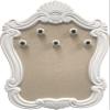 Creative Picture Frames 16" x 20.5" Venice Wall Mounted Jewelry Frame Organizer, Shabby Chic White Decorative Accessory Holder Wall Display view 1