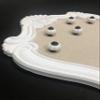 Creative Picture Frames 16" x 20.5" Venice Wall Mounted Jewelry Frame Organizer, Shabby Chic White Decorative Accessory Holder Wall Display view 3