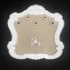 Creative Picture Frames 16" x 20.5" Venice Wall Mounted Jewelry Frame Organizer, Shabby Chic White Decorative Accessory Holder Wall Display view 4