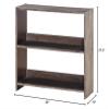 DONCO Kids Solid Wood Small Low Loft Bookcase in Brushed Shadow view 2