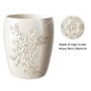 Popular Bath Bloomfield Resin Beige Trash Can, 13" L x 7" W x 10" H view 3