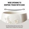 Popular Bath Bloomfield Resin Beige Trash Can, 13" L x 7" W x 10" H view 4