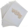 Inzopo 50 Butterflies Laser Cut Name Place Cards Wedding Guest Table Cards White by Generic view 4