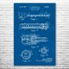 Unidirectional Microphone Poster Print, Audio Engineer Gift, Microphone Art, Podcast Host Gift, Recording Studio Art Blueprint (24 inch x 36 inch) view 1