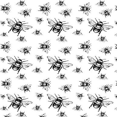 Ceramic Decals - Bumblebee (Black, 19 x 13 Inch)