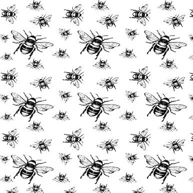 Ceramic Decals - Bumblebee (Black, 19 x 13 Inch)