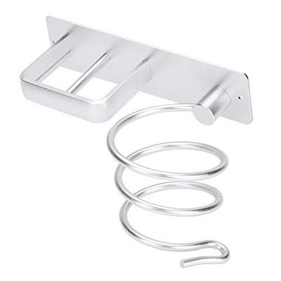 Aluminum Wall Mount Hair Care Hot Styling Tool Storage Organizer Shower Caddy Hair Dryer Flat Irons Curling Wands Hair Straighteners Holder Racks for College Dorm Bathroom Toilet