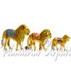 VRINDAVANBAZAAR.COM Handicraft meenakari Lion with Enamel Painting- Set of 2; Size: 1.5 Inch view 3