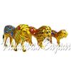 VRINDAVANBAZAAR.COM Handicraft meenakari Lion with Enamel Painting- Set of 2; Size: 1.5 Inch view 4