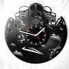 Vinyl Wall Clock Compatible with Darth Vader Made of Vinyl Record Decor Handmade Design - Gifts idea Birthday, Wedding, Anniversary, Women, Men, Friends, Girlfriend Boyfriend and Teens view 1