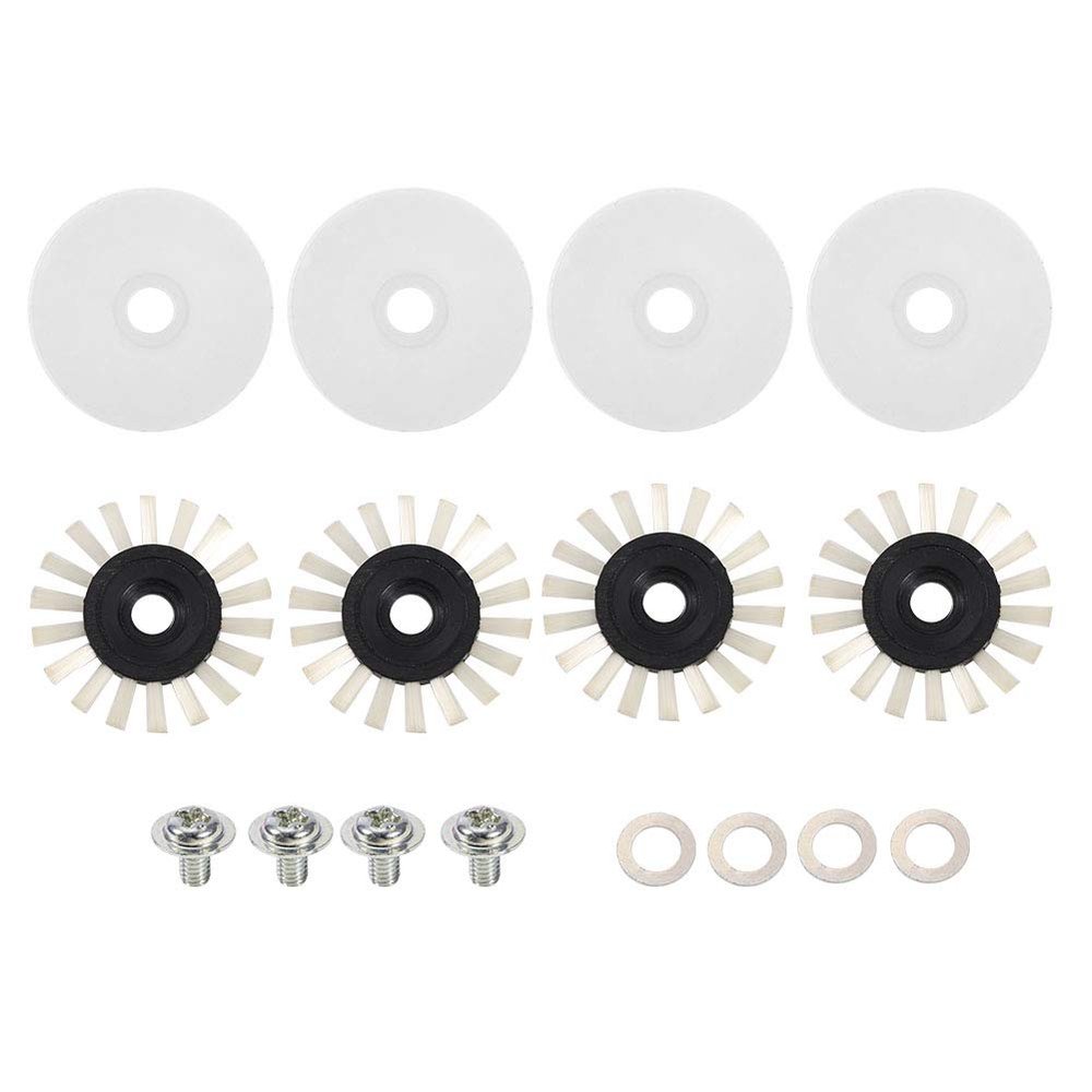 [Xmas Present]Jarchii for Silver Reed SK280, Knitting Machine Round Brush Cover, 16pcs Professional Round Brush Brush Cover Washer Screw Replace Parts for Silver Reed SK280 SK840 SK580 Knitting M
