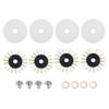 [Xmas Present]Jarchii for Silver Reed SK280, Knitting Machine Round Brush Cover, 16pcs Professional Round Brush Brush Cover Washer Screw Replace Parts for Silver Reed SK280 SK840 SK580 Knitting M view 1